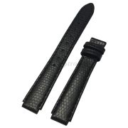 BALMAIN Ремешок для часов 3571/3575, чёрный, имитация ящерицы, 15/11/12, с вырезом, без замка