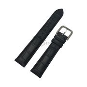 TISSOT Ремешок для часов T012.423, чёрный, имитация крокодила, 18/16, стальная пряжка, PR50