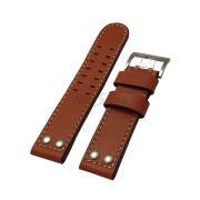HAMILTON Ремешок для часов Khaki Navy X-Wind, коричневый, 22/22, L,белая прострочка, стальная пряжка