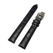 BALMAIN Ремешок для часов 1831/1835/1871/1875, чёрный, имитация крокодила, 14/12, стальная клипса