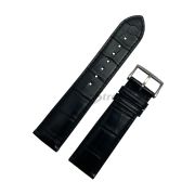 TimeKing Ремешок для часов, черный, аллигатор,  22/20 мм, (115/75）