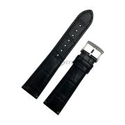 TimeKing Ремешок для часов, черный, аллигатор,  21/18 мм, (115/75）