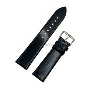 TimeKing Ремешок для часов, черный, лакированный, теленок, 20/18 мм, (118/75)
