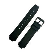 TISSOT Ремешок для часов T-RACE T111.417, чёрный, силикон, интегрированный, чёрная пряжка