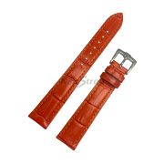 TimeKing Ремешок для часов, оранжевый, теленок, имитация крокодила, 16/14 мм, (115/75)