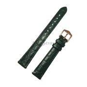 HIRSCH Ремешок для часов, зеленый, имитация аллигатора, 14/12, Crocograin M