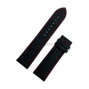 TISSOT Ремешок для часов T-RACING T018.617, чёрный, телёнок, 22/20, красная прострочка, без замка