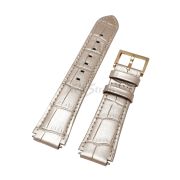 SWAROVSKI Ремешок для часов 5045598, серебристый, имитация крокодила