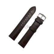 HIRSCH Ремешок для часов, коричневый, имитация аллигатора, 22/20, Duke XL