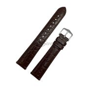 HIRSCH Ремешок для часов, коричневый, имитация крокодила, 18/16, Crocograin L