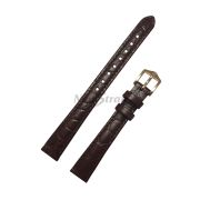 HIRSCH Ремешок для часов, коричневый, имитация крокодила, 12/10, Crocograin M
