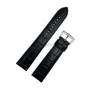 TimeKing Ремешок для часов, черный, теленок, имитация крокодила, 22/20 мм, (135/85)