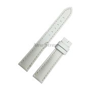 BREITLING Ремешок для часов 235X, белый, кожа теленка, 16/14, под пряжку
