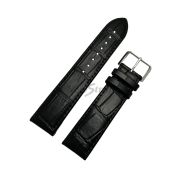 RADO Ремешок для часов Hyperchrome Chrono XXL, чёрный, имитация крокодила, 21/20, стальная пряжка