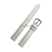 TimeKing Ремешок для часов, белый, имитация крокодила, 13/12, (110/65)