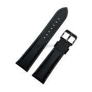 TISSOT Ремешок для часов V8 T039.417,чёрный, кожа телёнка, 22/18, серая прострочка, стальная пряжка