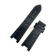 TISSOT Ремешок для часов MY-T T032.309, чёрный, телёнок, с вырезом, белая прострочка, без замка