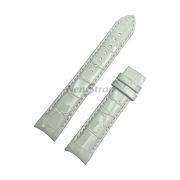 TISSOT Ремешок для часов COUTURIER T035.210, белый, имитация аллигатора, лаковый, без замка