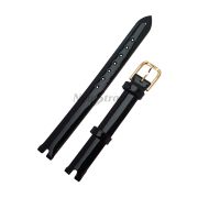 TISSOT Ремешок для часов FLAMINGO LR T003.209, чёрный, телёнок, с вырезом, лаковый, жёлтая пряжка