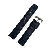 SEIKO Ремешок для часов 7T62-0HW0, черный, кожа телёнка