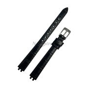 TISSOT Ремешок для часов LOVELY T058.009, чёрный, имитация крокодила, с вырезом, стальная пряжка