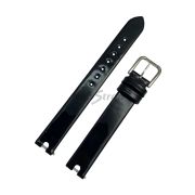 TISSOT Ремешок для часов FLAMINGO T003.209, чёрный, кожа телёнка, лаковый, стальная пряжка, 12/12