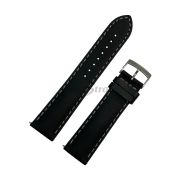 TISSOT Ремешок для часов T101.610, чёрный, телёнок, 22/20, белая строчка, стальная пряжка
