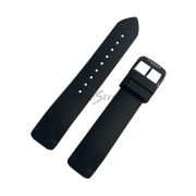 TISSOT Ремешок для часов T-RACE T081.420, чёрный, силиконовый, интегрированный, чёрная пряжка