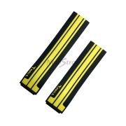TISSOT Ремешок для часов T-RACE T048.417, T048.427,чёрный/жёлтый,силикон,интегрированный,без замка