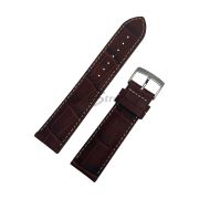 TISSOT Ремешок для часов V8 T106.417, коричневый, имит.крокодила, 22/20, белая прострочка