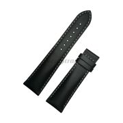 TISSOT Ремешок для часов QUADRATO T005.514, черный, теленок, 22/18, белая прострочка, без замка