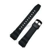 CASIO Ремешок для часов W-S200H-1AV, черный, пластик