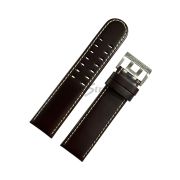 HAMILTON Ремешок для часов H696190/706250/706251, тёмно-коричневый, кожа теленка,22/22,белая простр.