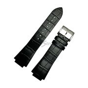 TISSOT Ремешок для часов GENEROSI-T T105.309, чёрный, имитация крокодила, 15/18, стальная пряжка
