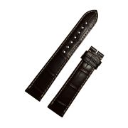 LONGINES Ремешок для часов Master Collection, коричневый, XL, аллигатор, 20/18, белая прострочка