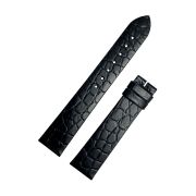 LONGINES Ремешок для часов La Grande Classique, чёрный, имитация крокодила, 18/16, без замка