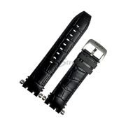 TISSOT Ремешок для часов T-RACE T115.407, чёрный, имит.крокодила,резиновая изнанка, стальная пряжка