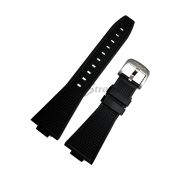 TISSOT Ремешок для часов PRX T137.410, чёрный, резиновый, интегрированный, стальная пряжка, 122/75