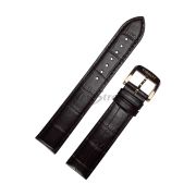 TISSOT Ремешок для часов QUICKSTER T095.417, коричневый, имитация крокодила, 19/18, розовая пряжка