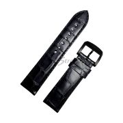 TISSOT Ремешок для часов T095.410, чёрный «антрацит», имитация крокодила, 19/18, чёрная пряжка