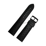 TISSOT Ремешок для часов V8 T106.417, чёрный, телёнок, 22/20, перфорация, чёрная пряжка