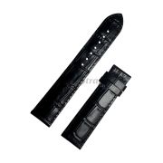 TISSOT Ремешок для часов T045.407, T045.427, T059.507, T059.528, черный, имитация крокодила, 20/18