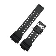 CASIO Ремешок для часов GA-110HR-1A, черный/красный, пластик