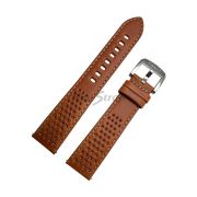 TISSOT Ремешок для часов, светло-коричневый, телёнок, 20/18, с отверстиями, белая прострочка, PR516