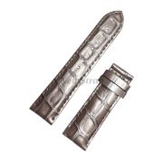 TISSOT Ремешок для часов LADY-ROUND T052.210, серый, имитация крокодила, 20/18, перламутр, без замка