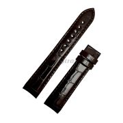 TISSOT Ремешок для часов COUTURIER T035.210, коричневый, имитац.крокодила, 18/16, лаковый, без замка