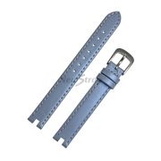 TISSOT Ремешок для часов PINKY T084.210, голубой, телёнок, 12/12, с вырезом, стальная пряжка