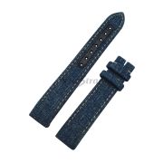 LONGINES Ремешок для часов BelleArti,синий, джинса, 15/14, интегрированный, без замка