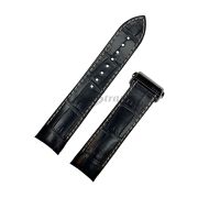 RADO Ремешок для часов, чёрный, имитация крокодила, интегрированный, cтальная клипса, Hyperchrome