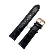 ORIENT Ремешок для часов CTT0N004, черный, имитация аллигатора